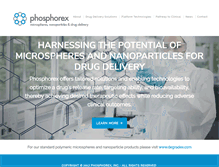 Tablet Screenshot of phosphorex.com